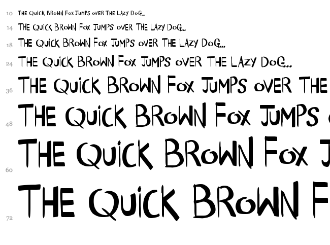 Happy Times font waterfall